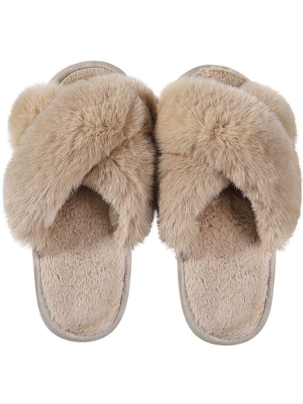 NIP Tan Woman’s Size 11.5-13 Slipper Slides